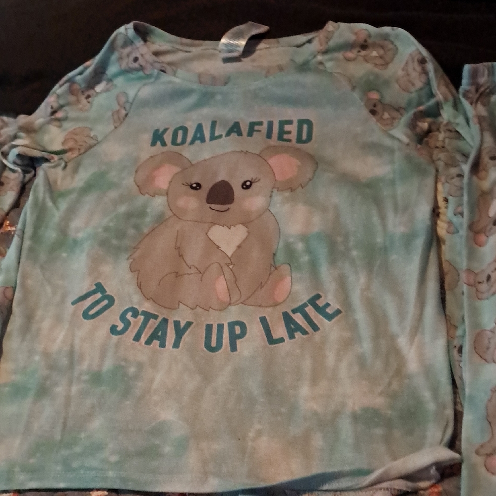 The Children's Place Blue and Gray Koala Pajama Set